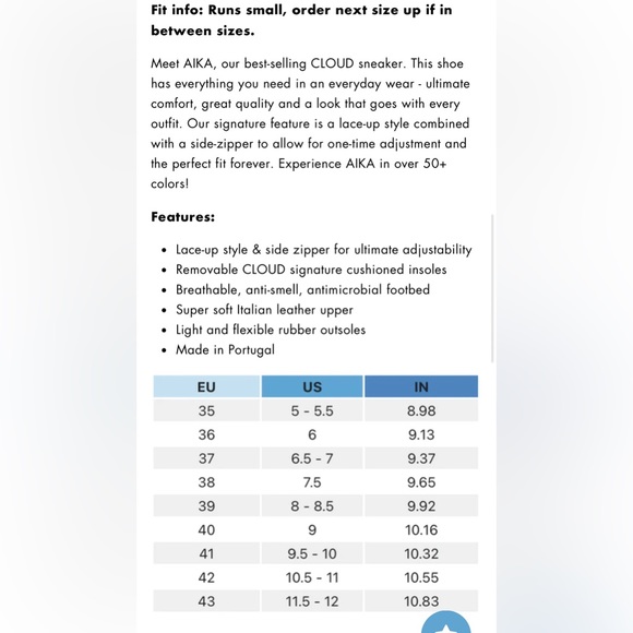 Gently used iCloud Aika tennis shoes. Size 39(8-8.5) - Picture 8 of 8